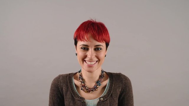 Young woman smiling