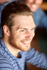 Fototapeta premium happy smiling young man face