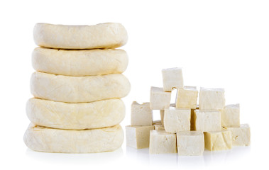  tofu isolated on white background