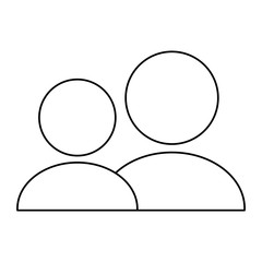 flat design user pictogram icon vector illustration