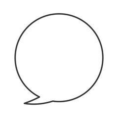 flat design conversation bubble icon vector illustration