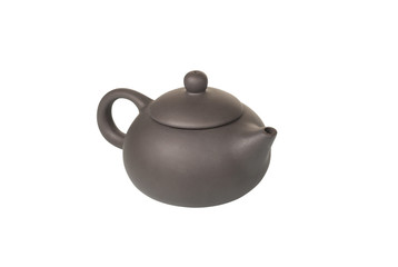 Chinese traditional style teapot on white background