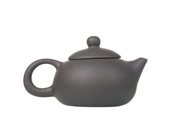 Chinese traditional style teapot on white background