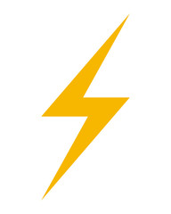 flat design lightning ray icon vector illustration