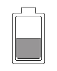 flat design battery symbol icon vector illustration