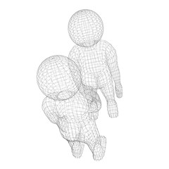 two humans give their hand for handshake