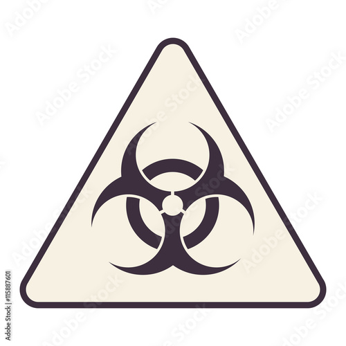 "flat design bio hazard icon vector illustration" Stock image and