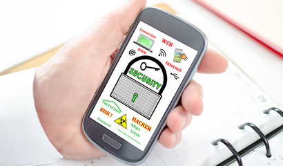 Concept of data security on a smartphone