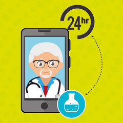 doctor with isolated icon design, vector illustration  graphic 