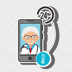 doctor with isolated icon design, vector illustration  graphic 