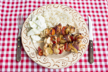 Skewers of Chicken Fillet with Vegetables