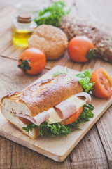 Sandwich  with bread
