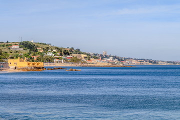 Obraz premium Vista da praia em Paço de Arcos Oeiras