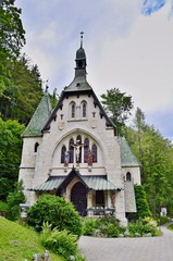 Fototapeta na wymiar Parish church of the Holy Family, Semmering 