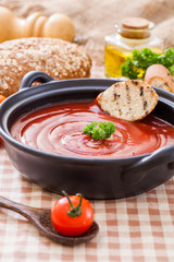 Tomato gazpacho soup