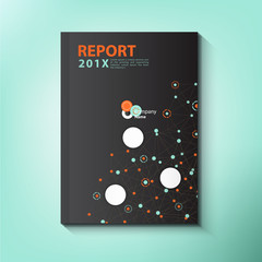 Modern Annual report Cover design vector concept