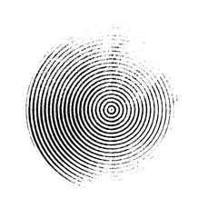 Black grunge circle of the rings. Vector design element