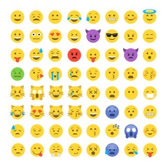 Emoticon emoji set