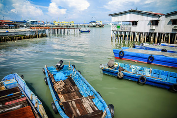 Fototapeta premium Historic George Town waterfront, Penang, Malaysia