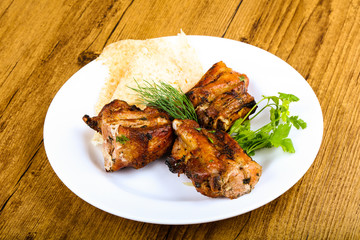 Pork ribs bbq