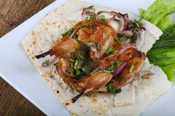 Grilled quail