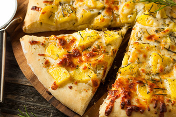 Homemade Potato Rosemary Pizza