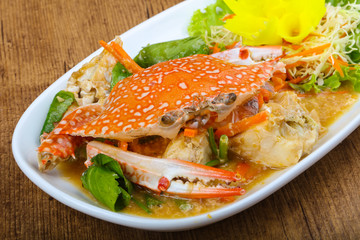 Boiled crab