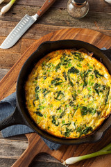 Homemade Spinach and Feta Fritatta