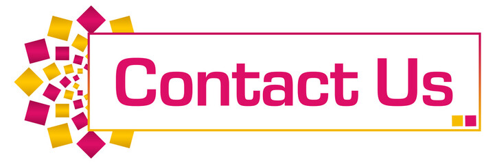 Contact Us Pink Golden Circular Bar 