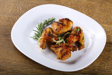 Grilled chicken wings