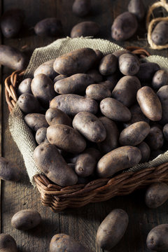 Raw Organic Purple Potatoes