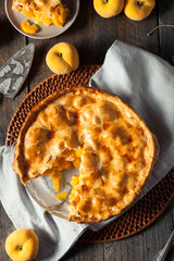 Homemade Warm Peach Pie
