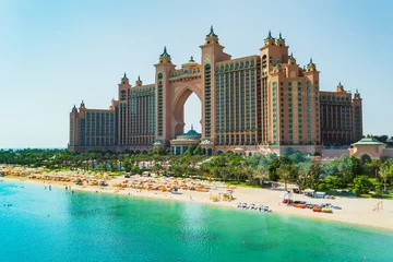 Fotobehang Atlantis Hotel in Dubai, Verenigde Arabische Emiraten © Oleg Zhukov