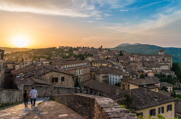 Perugia, an awesome medieval city, capital of Umbria region, central Italy - obrazy, fototapety, plakaty