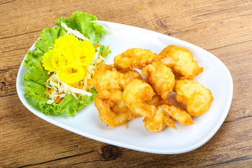 Squid tempura