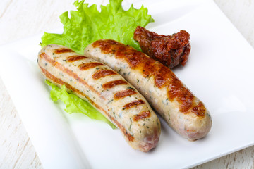 Grilled sausages