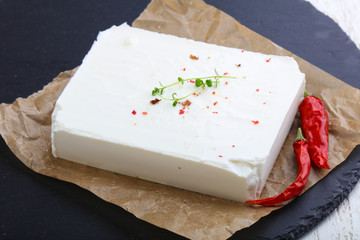 Feta brick cheese