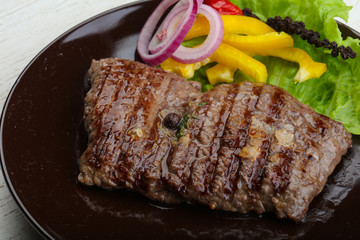 Grilled beef steak