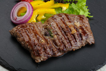 Grilled beef steak