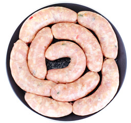 Crude Homemade Chicken Sausage