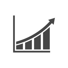 Growth chart - vector icon