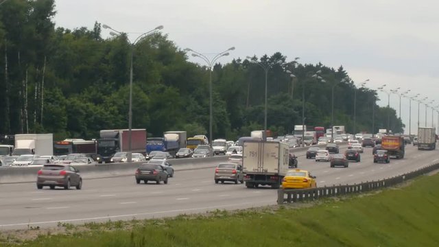 Moscow. Mkad traffic