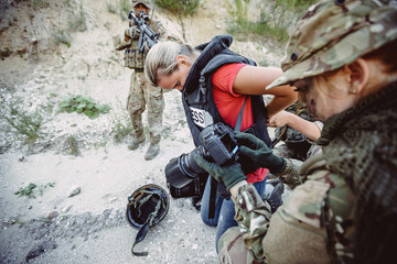 British special forces soldiers take part in military operation
