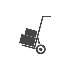Handcart icon, vector icon