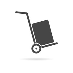 Handcart icon, vector icon
