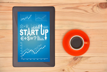 tablet  with start up scheme