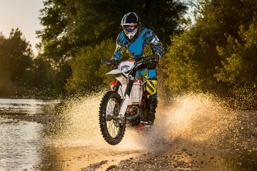 Enduro bike rider