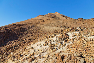 Peak of volcano Mount Teide