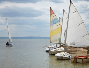 Sport sailing yacht
