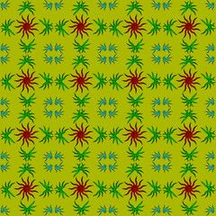 The pattern of henna. Indian ornamental pattern or background in shades of mustard
